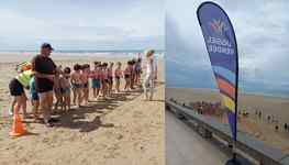 475 élèves réunis sur le sable de St Gilles Croix de Vie